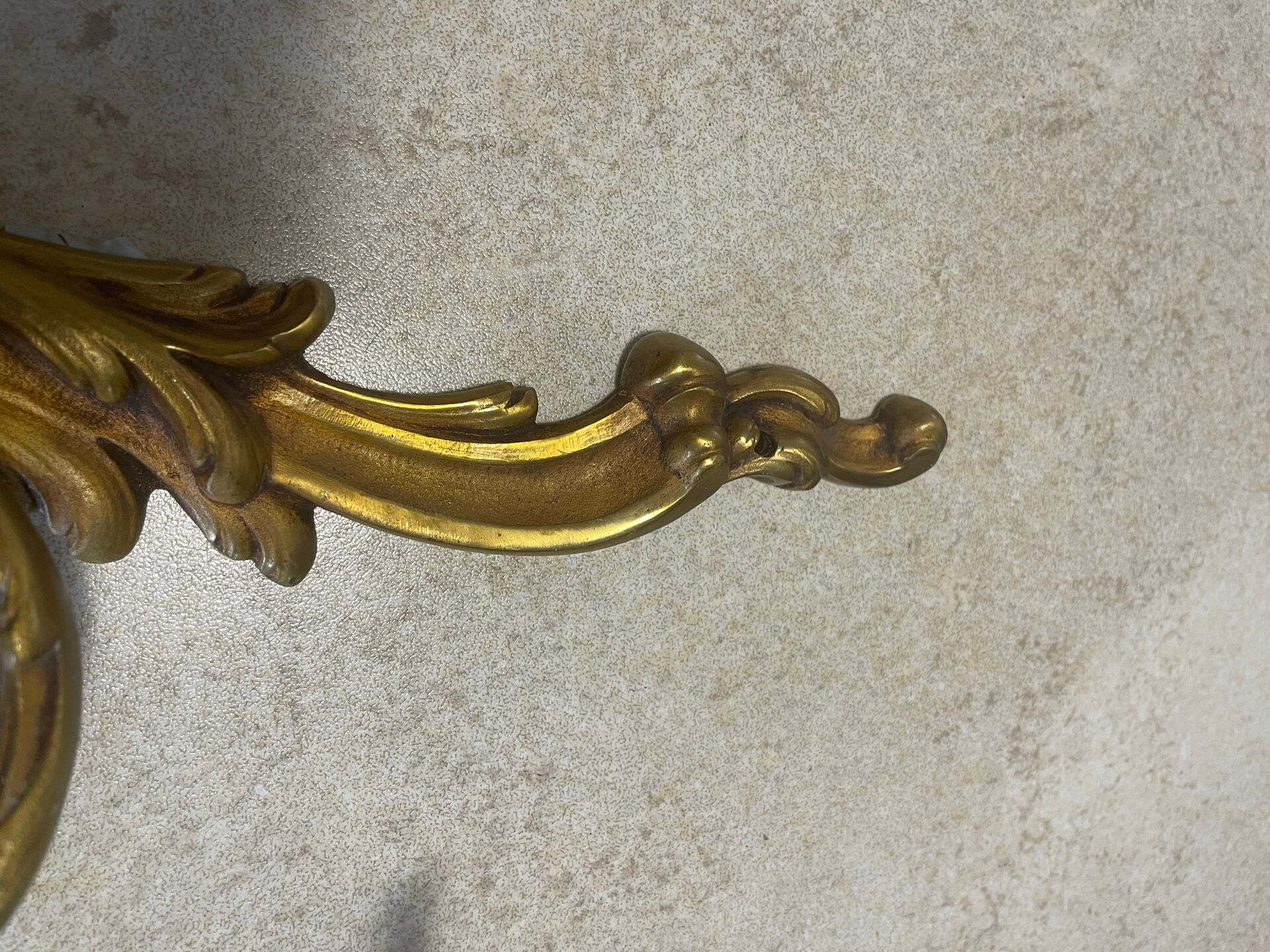 Set of 2 Louis XV bronze wall lights