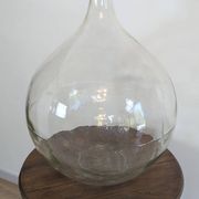 Dame-jeanne ancienne transparente 60L, esprit campagne