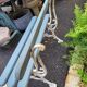 2-seater cast iron garden bench from the 19th century