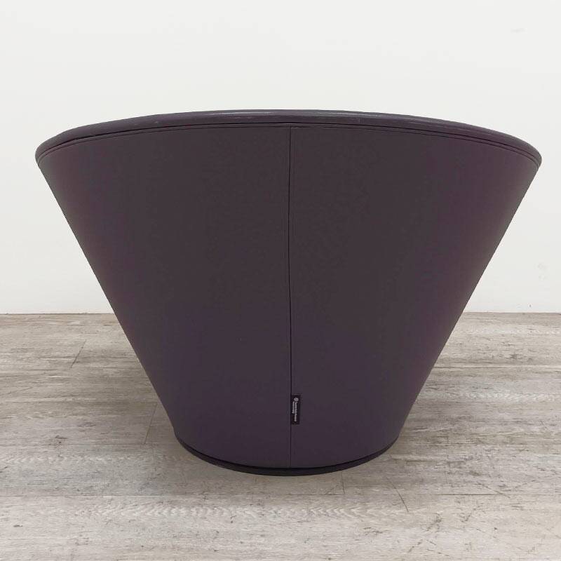 Girola armchair from Tacchini in purple leather