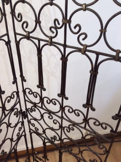 Wrought iron screen