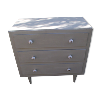 Chest of drawers painted wood from the 50s