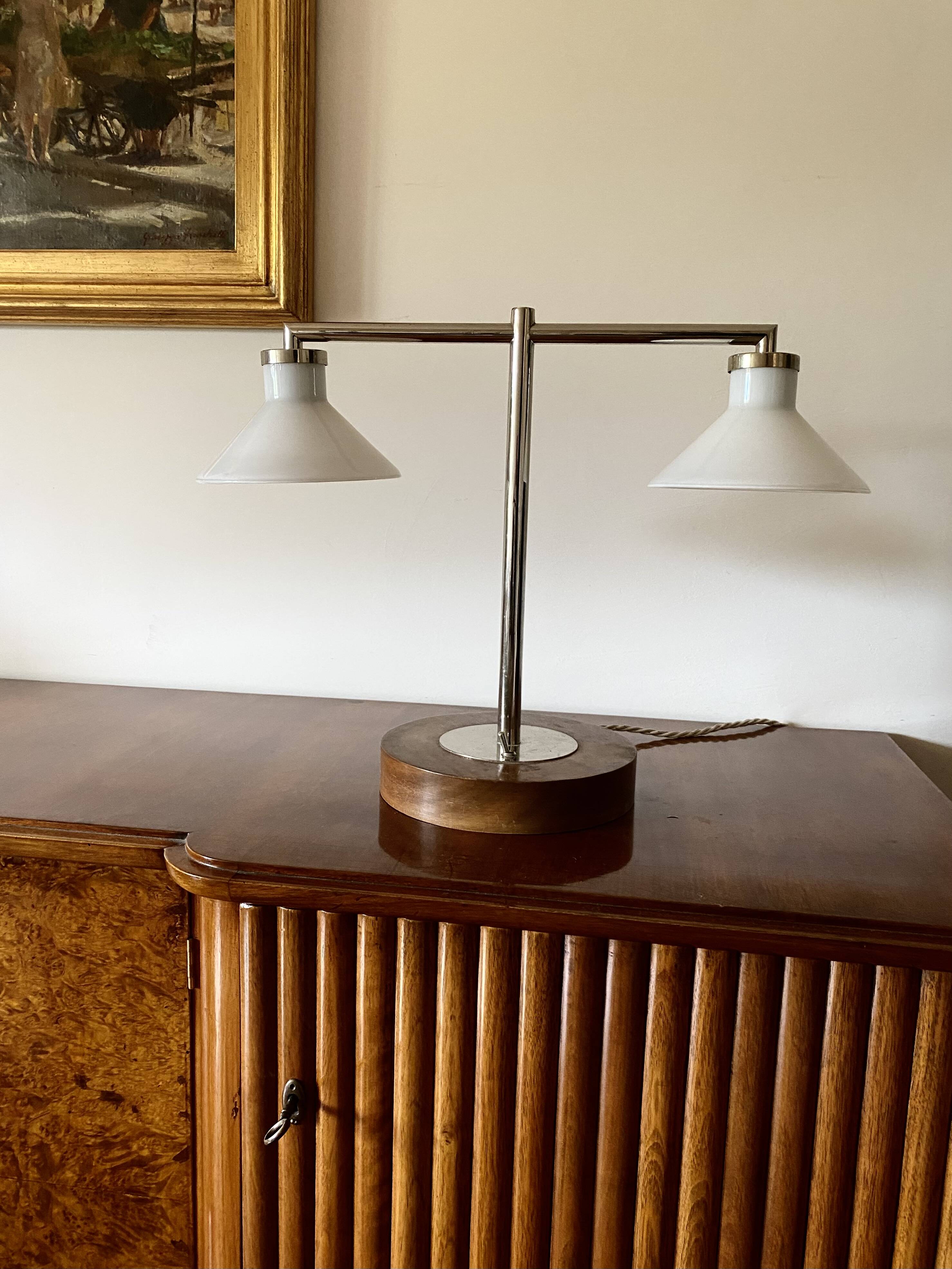 Bauhaus table lamp, Europe 1950s