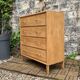Commode pieds compas et chêne brut massif  1960