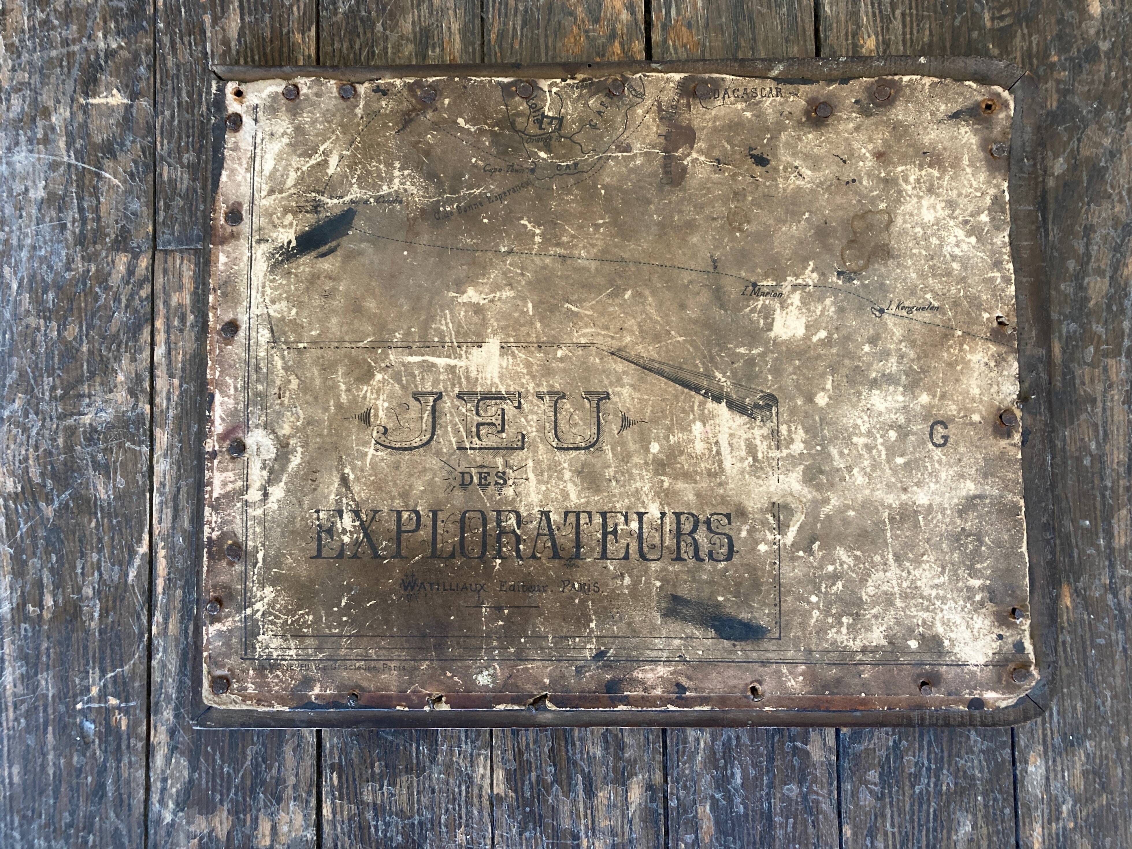 19th mirror with mercury glass 26x33cm