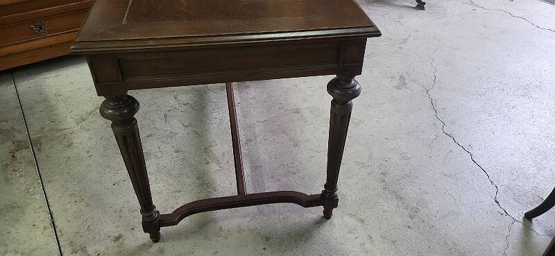 Table bureau 2 tiroirs en chene du xix ème siecle