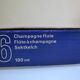 6 champagne flutes in Bohemian crystal Czechoslovakia