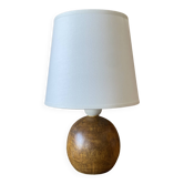 Petite lampe à poser en bois tourné