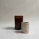 Bougeoir cylindrique en travertin par Fratelli Mannelli, design italie 1970