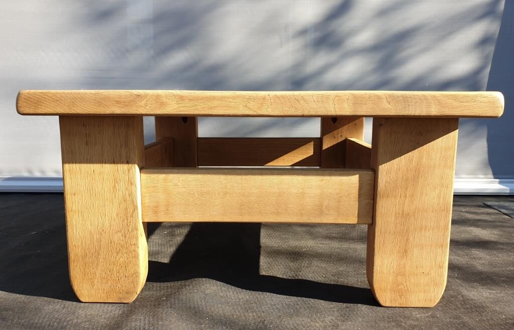 Brutalism coffee table 1960 "square in the rough"