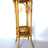 Rattan plant holder