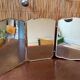 Miroir triptyque biseauté vintage art déco bauhaus années 30/40
