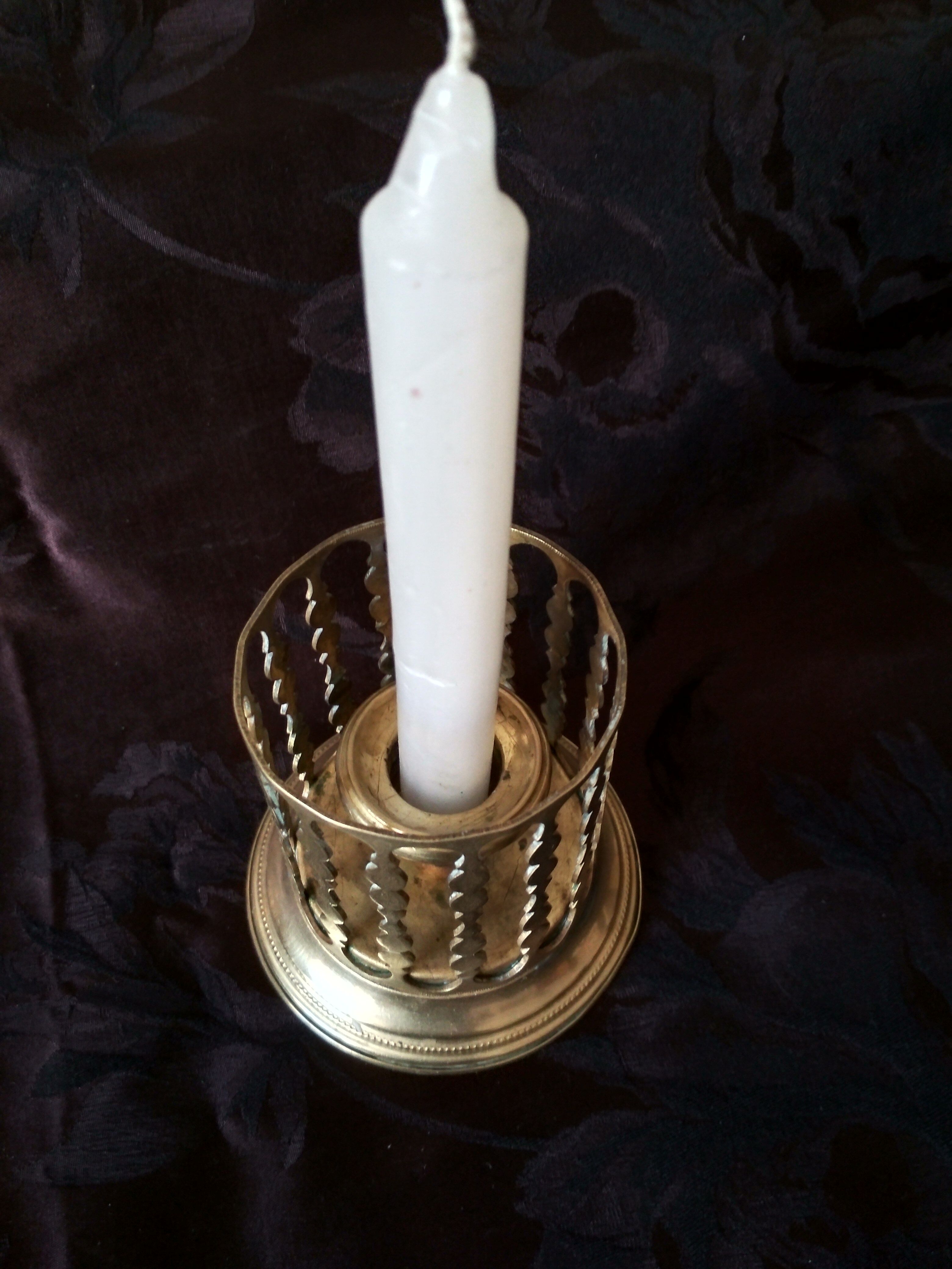 Brass candle holder