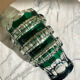 Cut crystal vase Val Saint Lambert 1950s