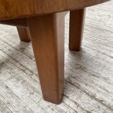 Circular brutalist table from the 1950s