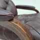 1970s, Scandinavian armchair, brown furniture leather, bent wood.