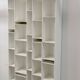 Random bookcase in white wood / W 81 x H 217 cm - MDF Italia