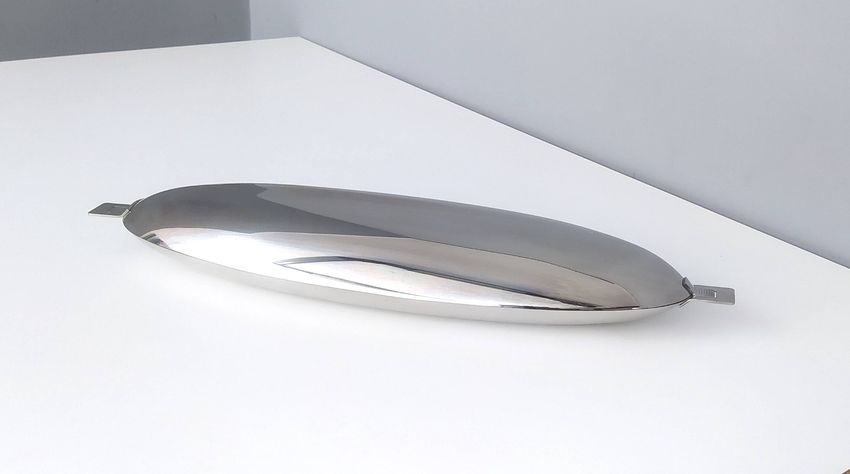 Roberto Sambonet Stainless Steel Fish Poacher with a 1960s Design, Italy