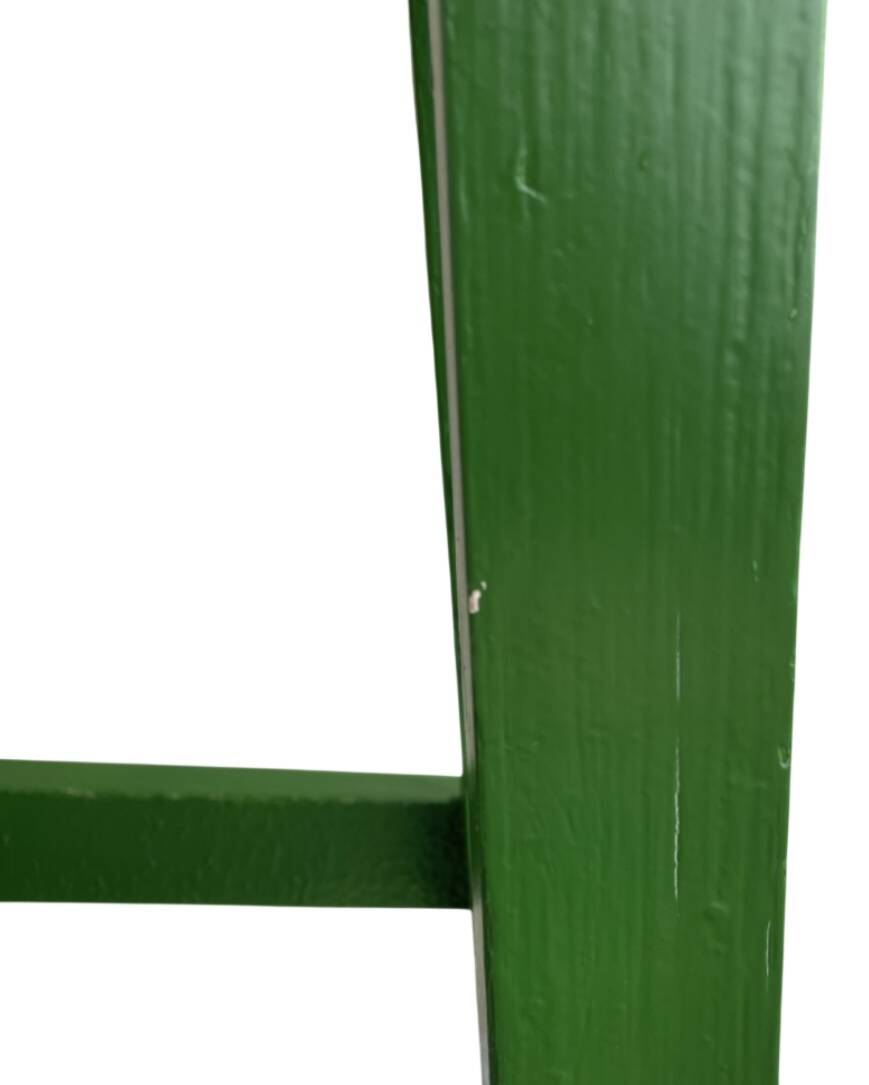 Painted wooden stool