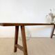 Large raw workshop bench with dowels - wabi-sabi spirit 175 cm