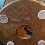 Table lamp in turned solid wood