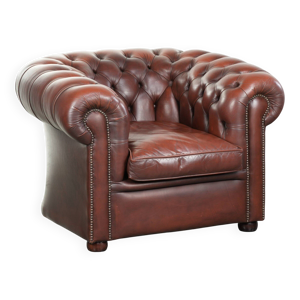 Fauteuil Chesterfield - cuir