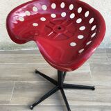 Vintage high stool sitting tractor