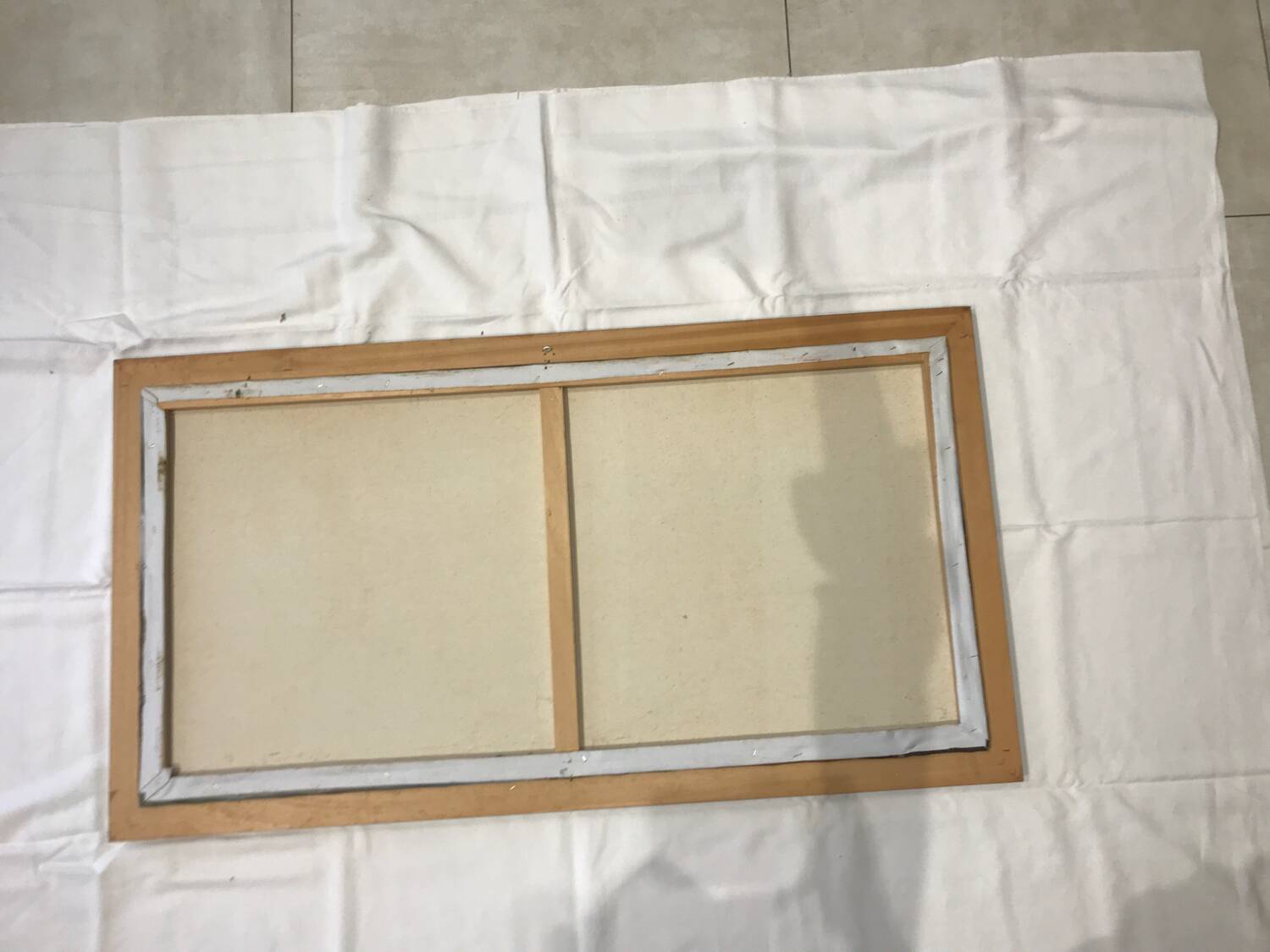 Large format landscape canvas painting