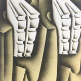 Original lithograph by Jacques POLI, Solar oven, 1978