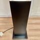 Black steel designer floor lamp 195 CM.