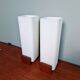 Pair of teak and white opaline wall lights, designed by Louis Kalff, 1960