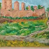 Oil on canvas signed-landscape