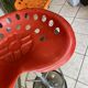 Red stool Faucheuse swivel Etienne Fermigier mirima 70