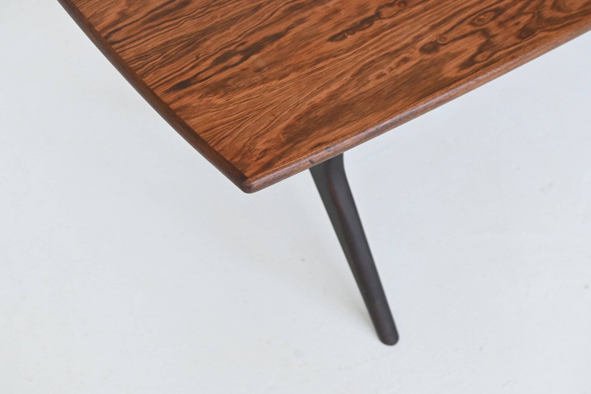 Karl Ekselius sculptural coffee table rosewood J.O.C. Sweden 1960