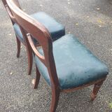 Pair of 19th century Restoration period armchairs