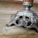 Old art nouveau oil lamp electrified