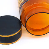 Pharmacy/apothecary old amber glass pot