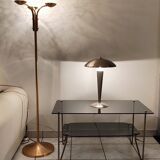 Coffee table 1950 vintage smoked glass