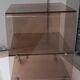 Table serves rolling design in smoked plexi 1970s