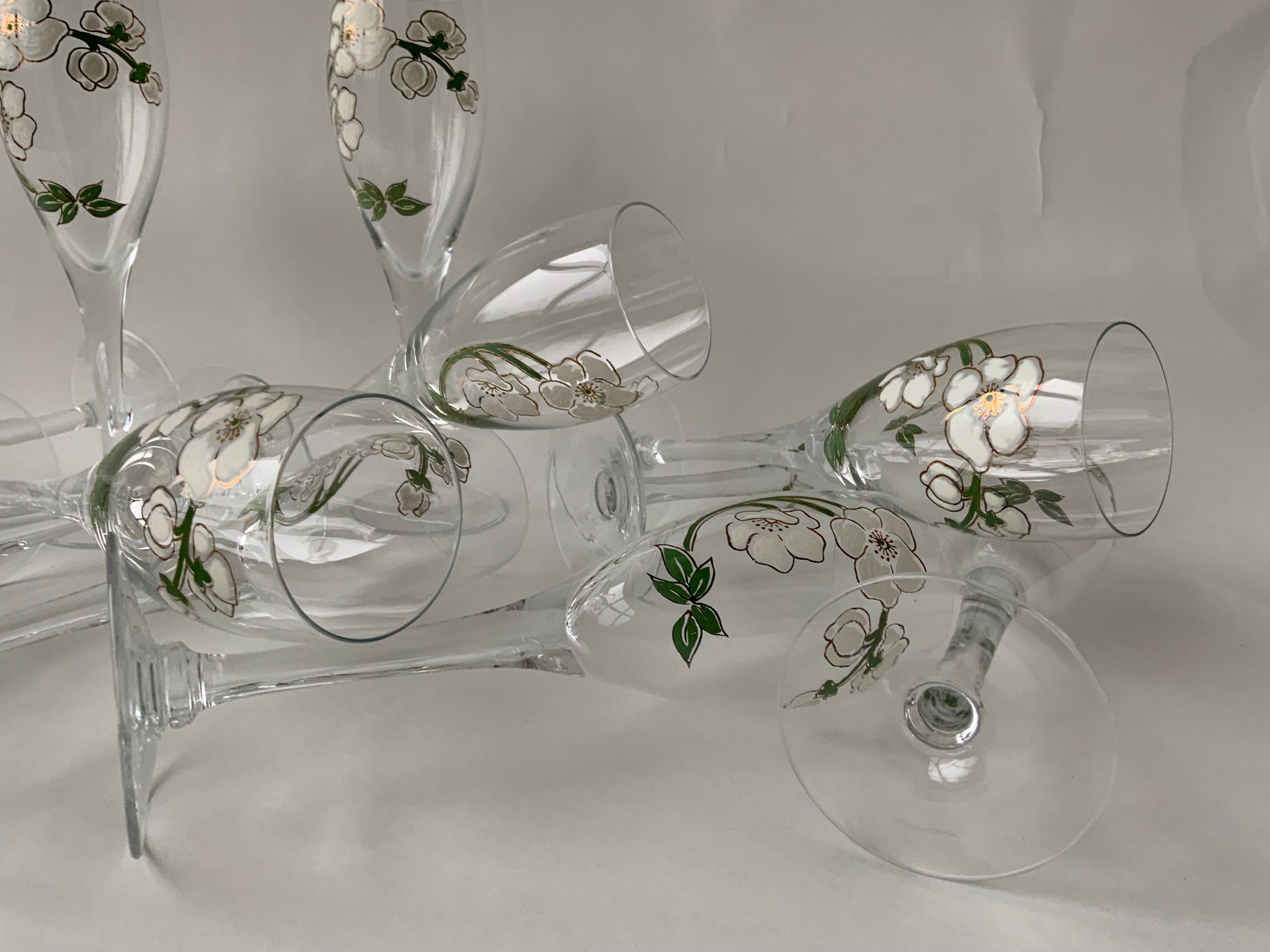 Champagne flutes Perrier Jouët