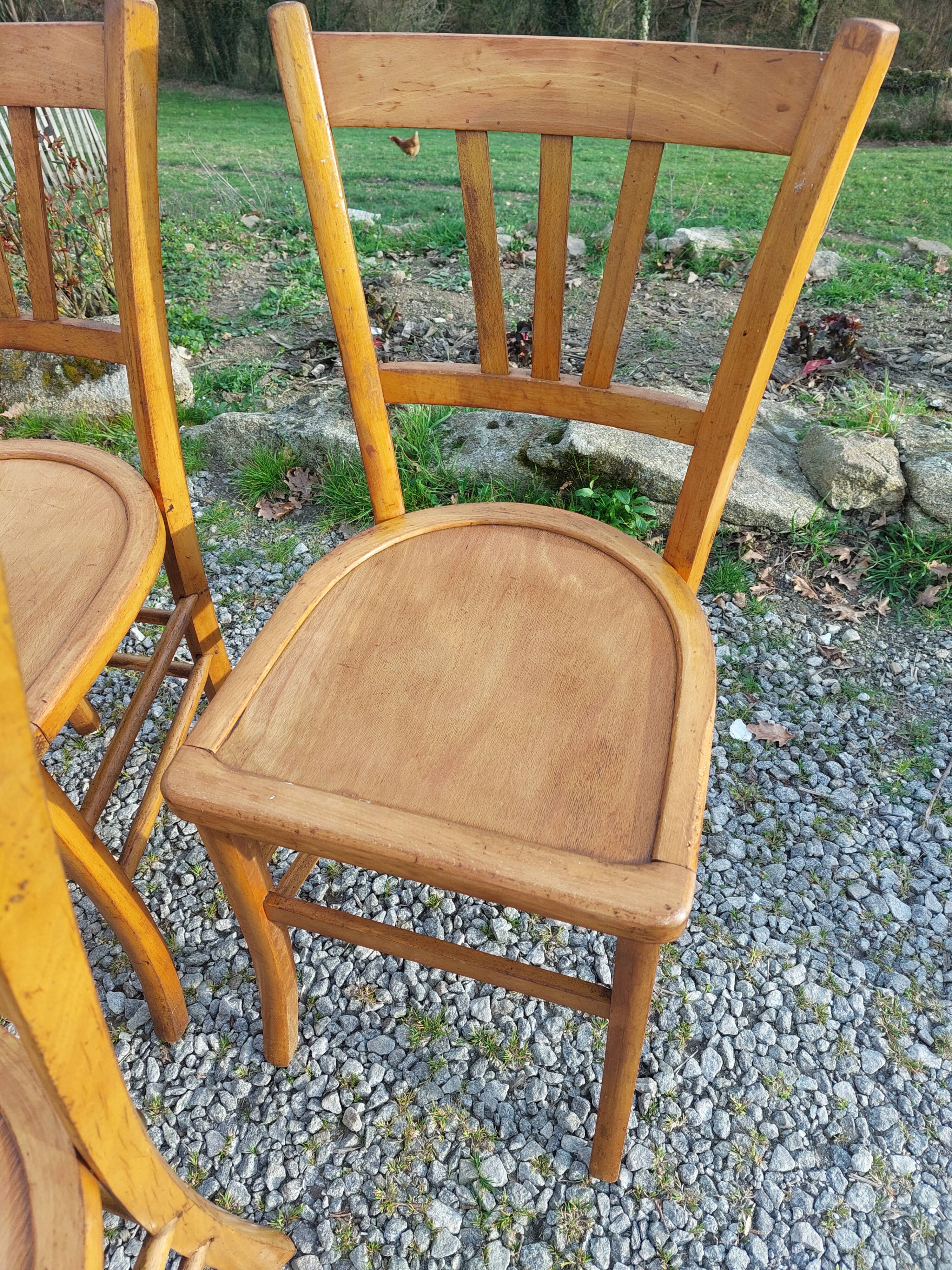 9 wooden bistro chairs, Luterma style