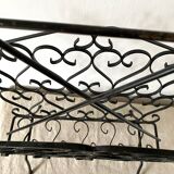 Wrought iron magazine rack from the 50s