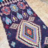 Vintage Boucherouite hallway rug