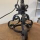 Art Nouveau lamp in wrought iron