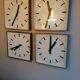 Industrial wall clock, Czechoslovakia station Pragotron 60