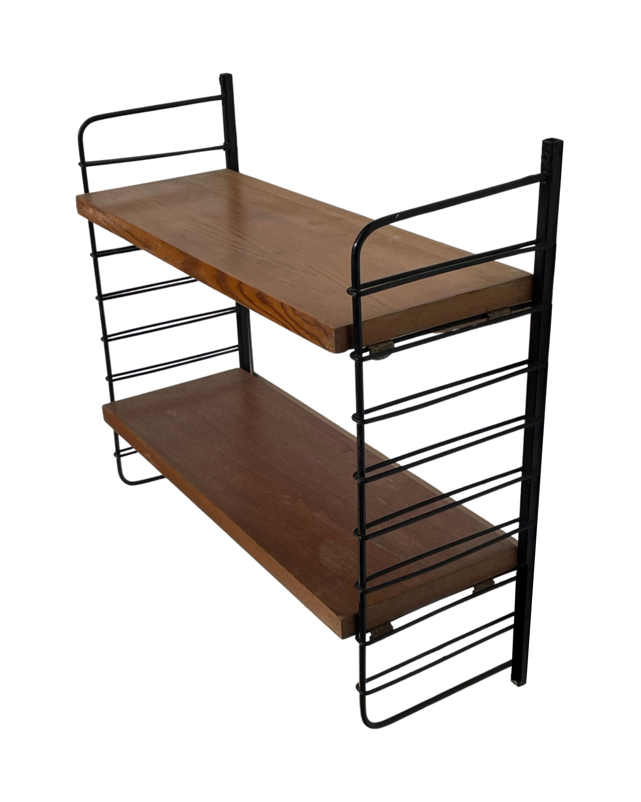 Vintage wood wall shelf wall rack