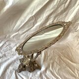 Old brass psychic mirror