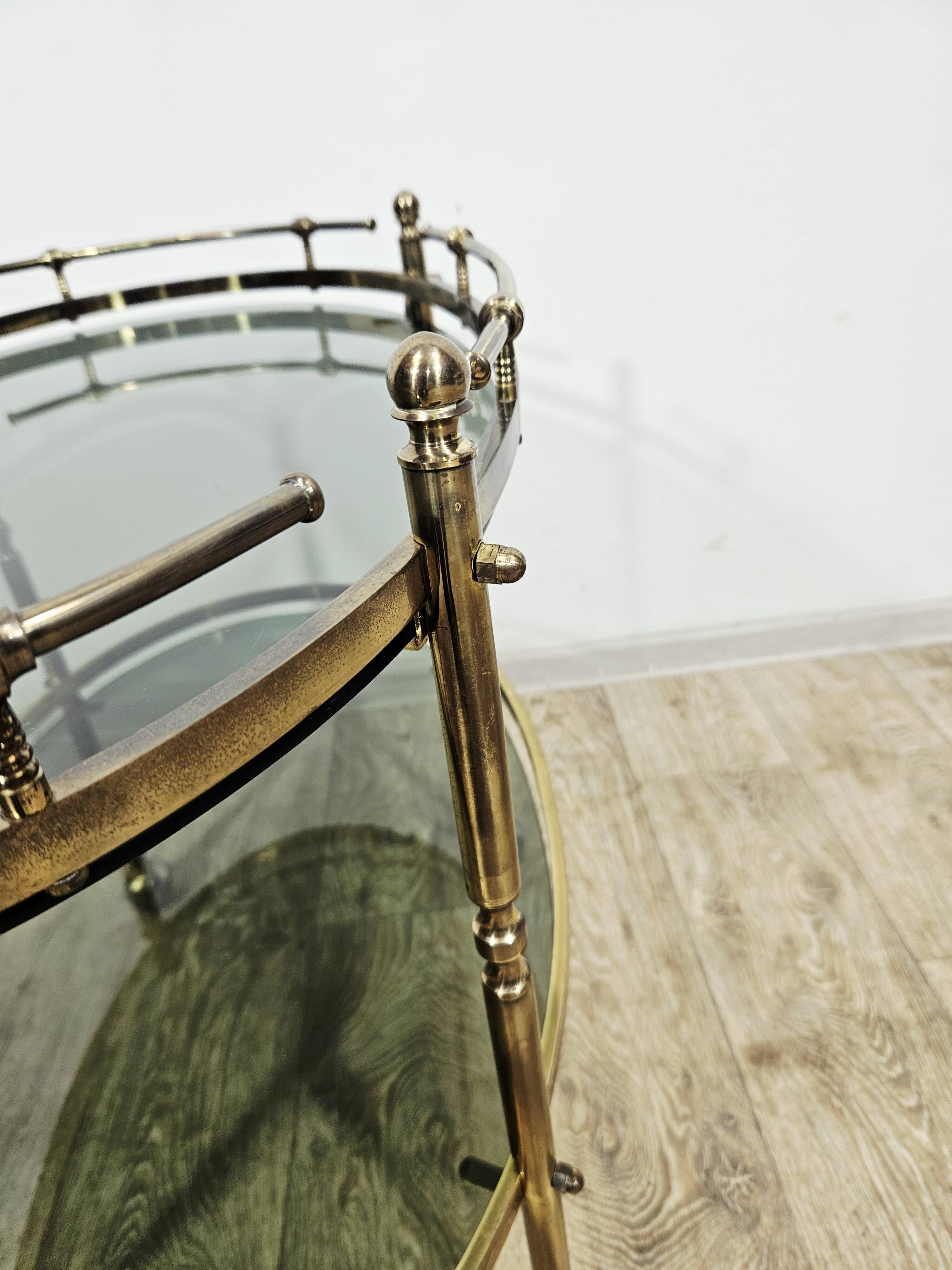 Brass bar cart / France, 1960s.