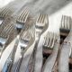10 Vintage Rocaille Style Metal Forks