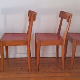Suite of 4 chairs vintage bistro Diago